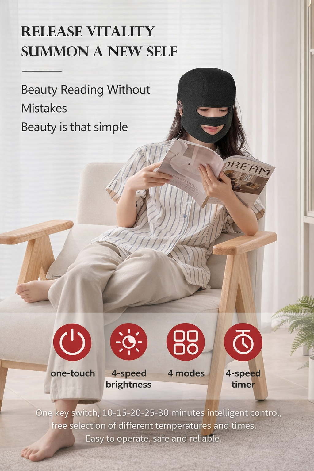 iCleanFace™ Facial + Scalp Led Mask