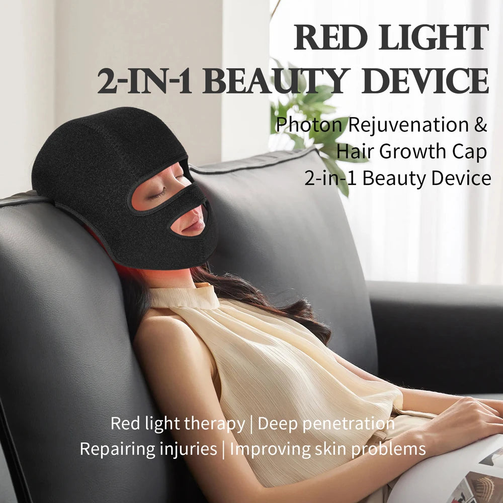 iCleanFace™ Facial + Scalp Led Mask